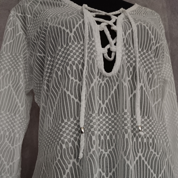 NWT Portocruz Lace up tunic - Picture 5 of 7